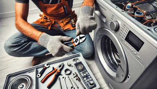 Assessing a broken home appliance for repair. Learn when to fix or replace your refrigerator, stove, or dishwasher with expert tips from SecondShop.
