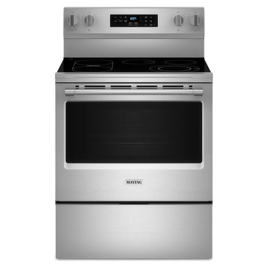 Maytag 30 Inch Electric Glass Top Range with Air Fry - YMFES6030RZ