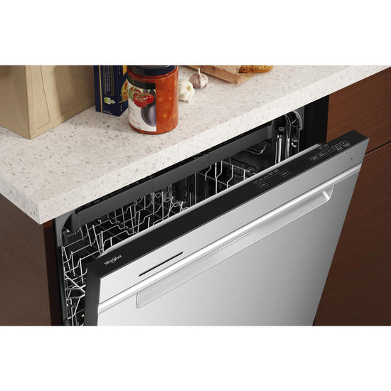 Whirlpool 24 Inch Built-In Dishwasher, Stainless Steel - WDTA50SAKZ