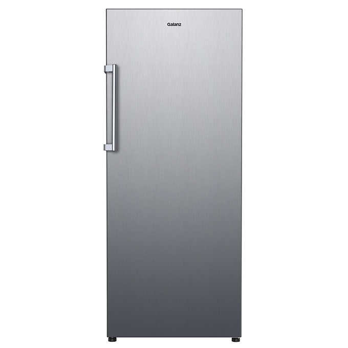 Galanz 28 Inch Convertible Upright Freezer/Refrigerator, Stainless Steel - GLF16US2E23