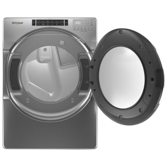 Whirlpool 7.4 Cu. Ft. Electric Steam Dryer, Chrome Shadow - YWED8620HC