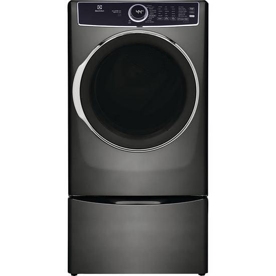 Electrolux 27 Inch Electric Steam Dryer, 8.0 cu. ft., Grey - ELFE763CAT