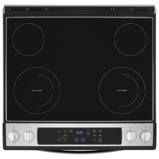 Whirlpool 30 Inch Slide-In Electric Range, Stainless Steel - YWEE515S0LS