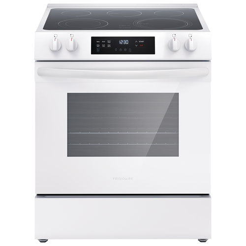 Frigidaire 30 Inch Freestanding Electric Range, 5.3 cu. ft., White - FCFE306CAW