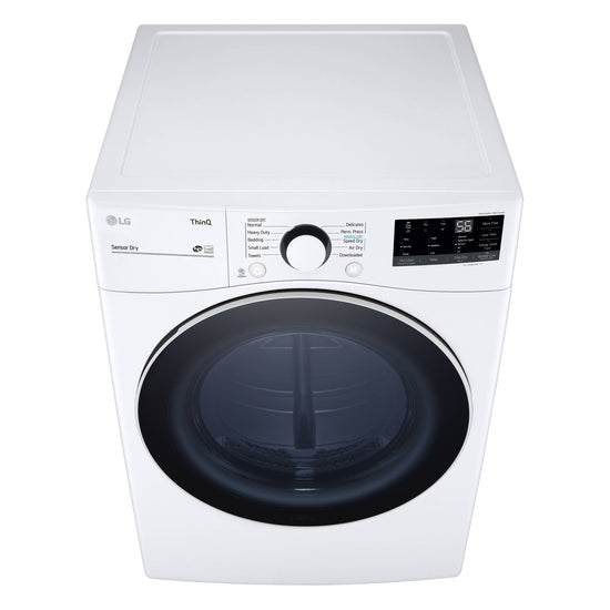 LG 7.4 cu ft Stackable Vented Electric Dryer, White - DLE3600W