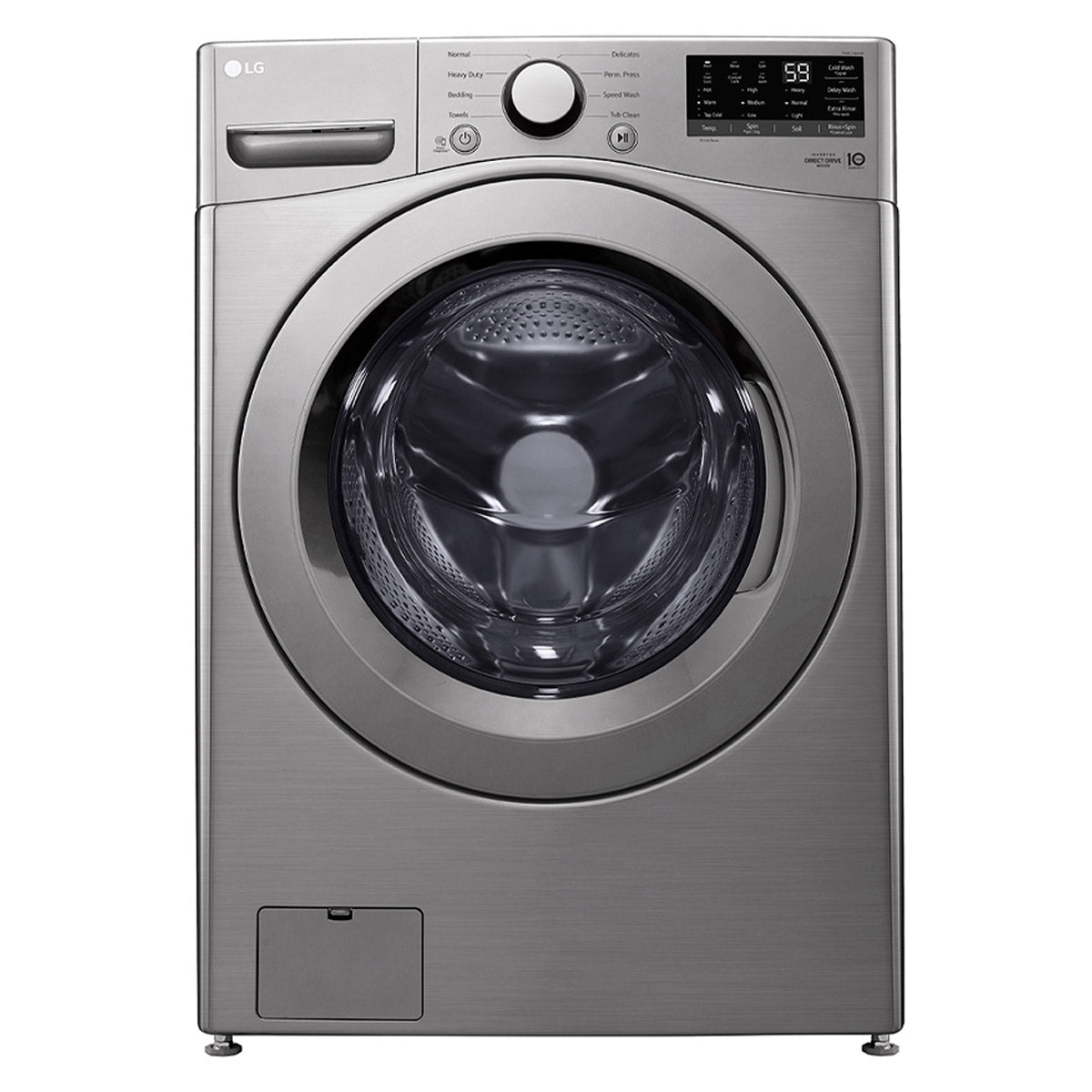 LG 5.2 cu. ft. Graphite Steel Ultra Large Capacity Front Load Washer - WM3400CV