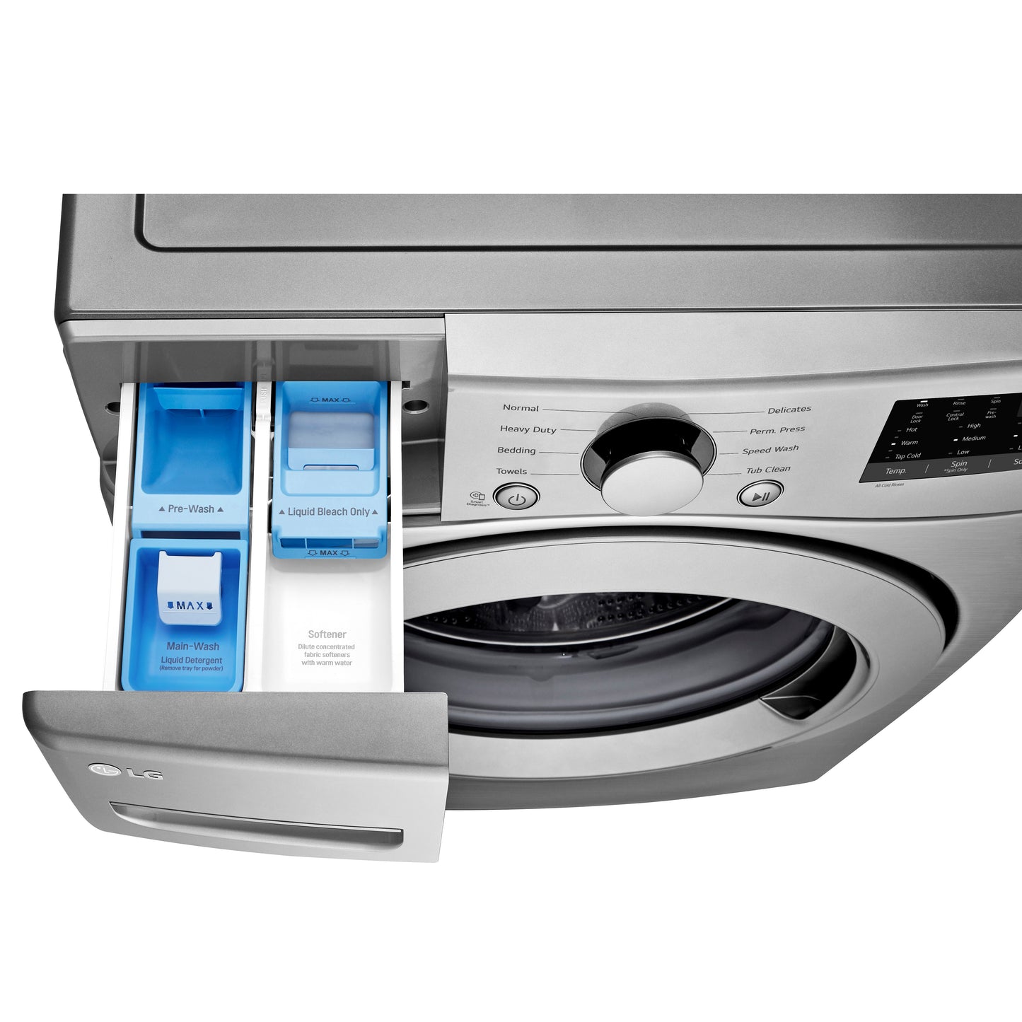 LG 5.2 cu. ft. Graphite Steel Ultra Large Capacity Front Load Washer - WM3400CV