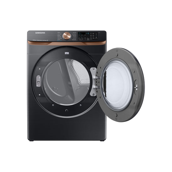 Samsung 7.5 Cu. Ft. Electric Steam Dryer, Black Stainless Steel - DVE50BG8300VAC