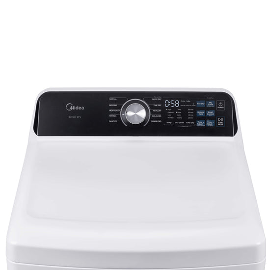 Midea 7 Cu. Ft. Vented Electric Dryer with Sensor Dry, White - MLTE52M2BWW