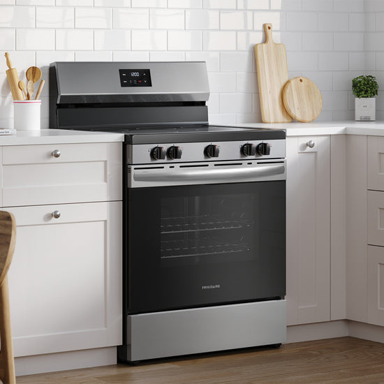 Frigidaire 30 Inch Electric Range, Stainless Steel - FCRE305CBS