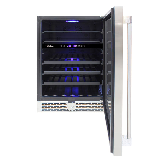 Vinotemp 23.6 Inch Dual Zone Wine & Beverage Cooler, 30 Bottles - VT-OUTDR24GD