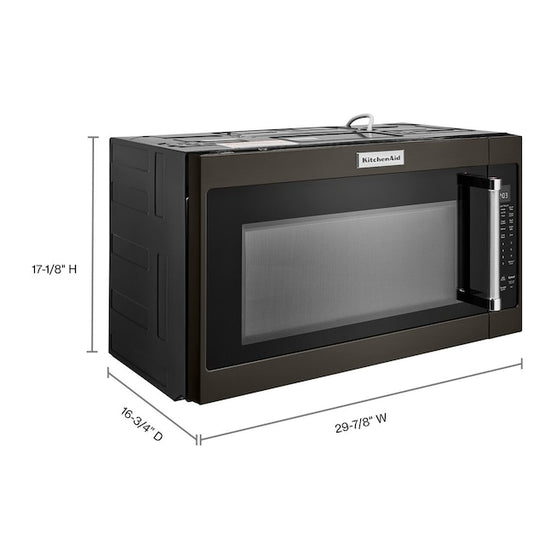 KitchenAid Over-the-Range Microwave Hood Combo, Black Stainless - YKMHS120EBS