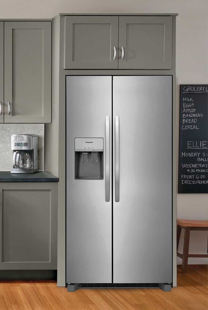 Frigidaire 36 Inch Side-by-Side Refrigerator with 25.6 cu. ft. Capacity, Stainless Steel - FRSS26L3AF