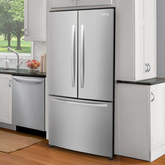 Frigidaire 31.5 Inch 17.6 cu. ft. Counter-Depth French Door Refrigerator, Stainless Steel - FRFG1813AV