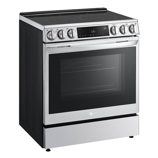 LG 30 Inch Smart Slide-In Electric Range with True Convection & Air Fry - LSEL6330YE