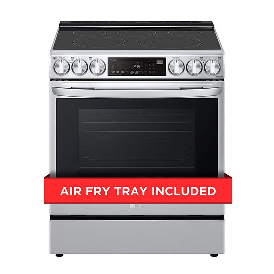 LG 30 Inch Smart Slide-In Electric Range with True Convection & Air Fry - LSEL6330YE