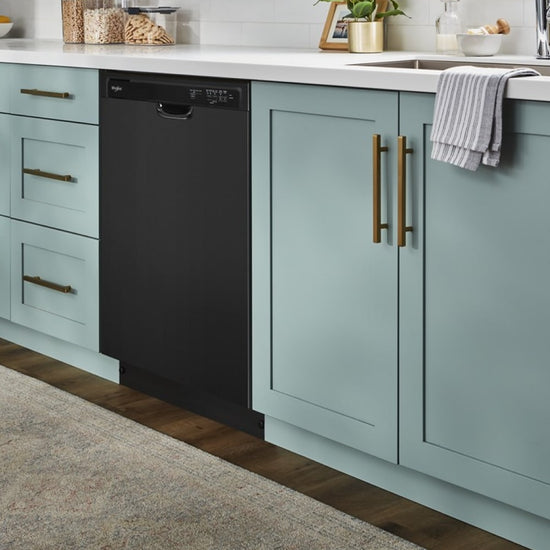 Whirlpool 24 Inch Front Control Built-In Dishwasher, Black - WDF341PAPB