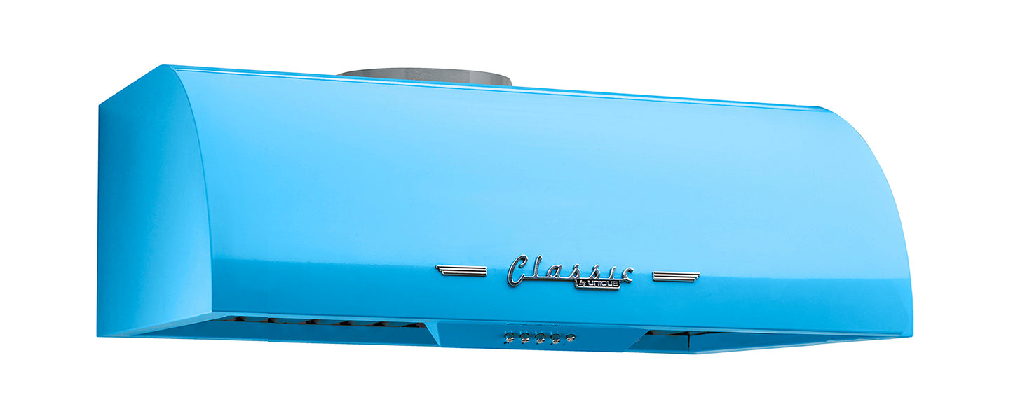 Classic Retro 24" Gas Range and Under Cabinet Range Hood Bundle in Robin Egg Blue - UGP-24CR-RB-2B