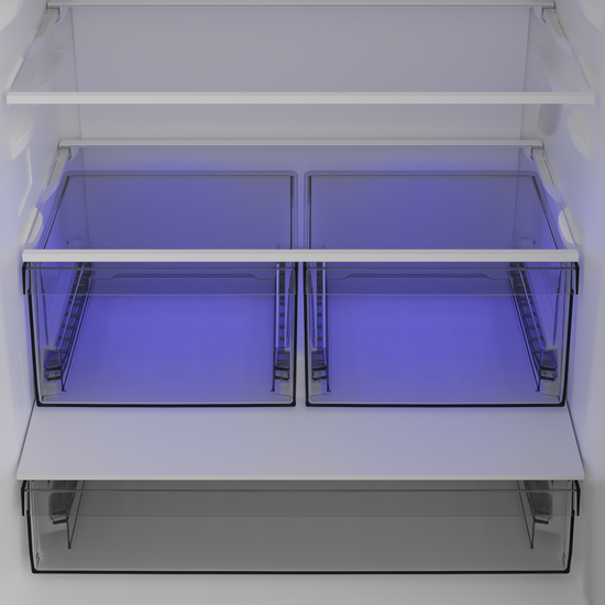 Blomberg 30 Inch Counter Depth Bottom-Freezer Refrigerator with 16.1 cu. ft. Capacity, Stainless Steel - BRFB21612SS