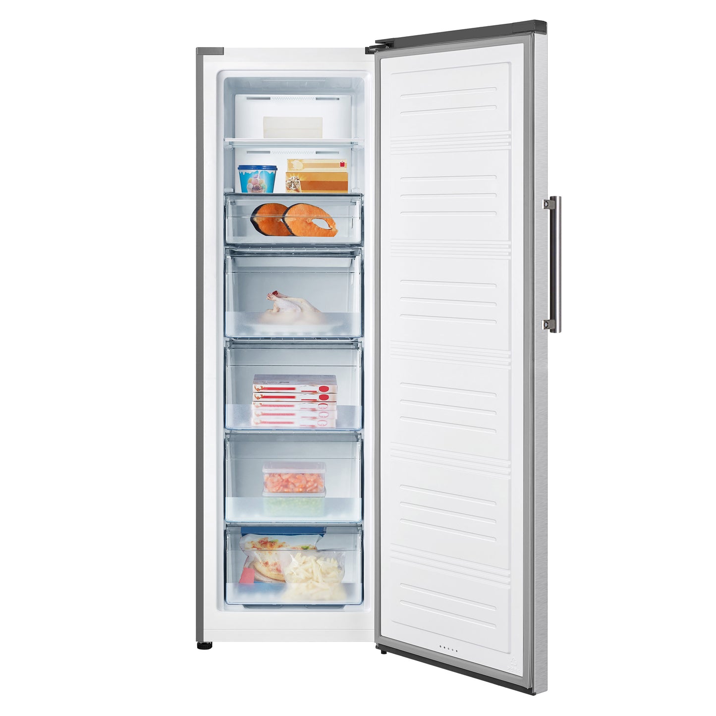 Hisense 10 cu. ft. Convertible Upright Fridge or Freezer, Stainless Steel Look - FV10C7HSE