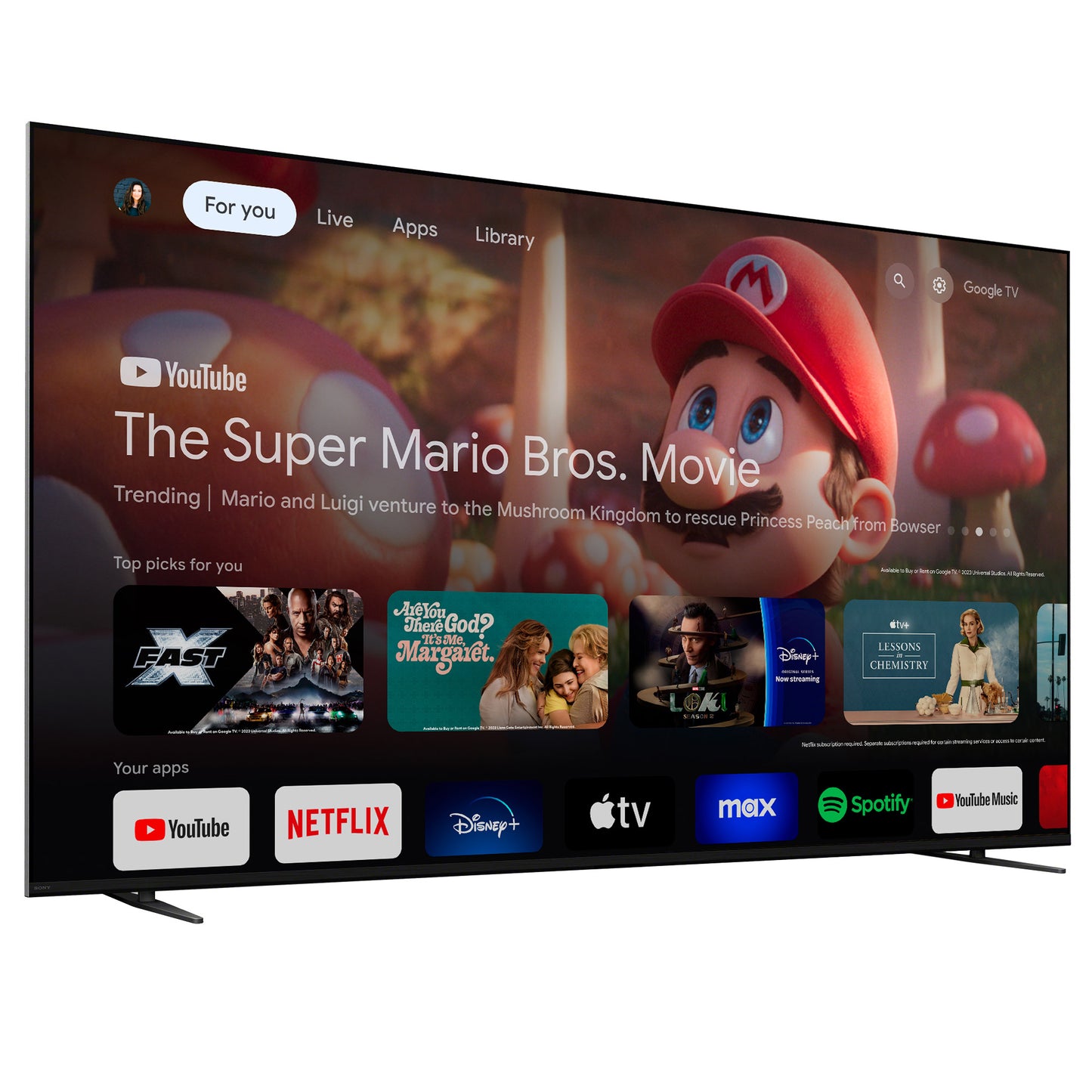 Sony 75 Inch Class - BRAVIA 7 Series - 4K UHD Mini LED TV - K-75XR70