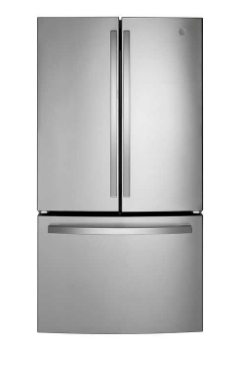 GE 36 Inch 27 cu. ft. French Door Refrigerator, Stainless Steel - GNE27JYMFS