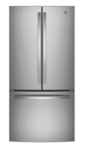 GE 33-Inch French Door Refrigerator, Stainless Steel - GWE19JYLFS