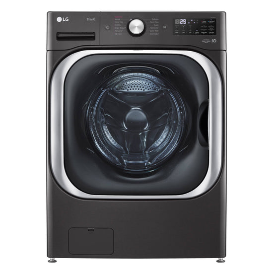 LG 6.0 cu. ft. Wi‑Fi Enabled Front Load Washer, Black Steel - WM8900HBA