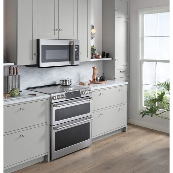 Café 30 Inch Slide-In Smart Induction Range with Double Oven, Stainless Steel - CCHS950P2MS1