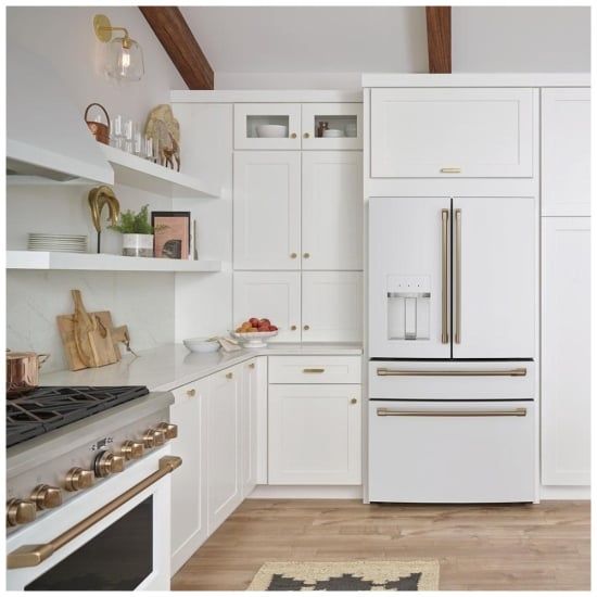 Café 27.8 Cu. Ft. Smart 4-Door French-Door Refrigerator - CVE28DP4NW2