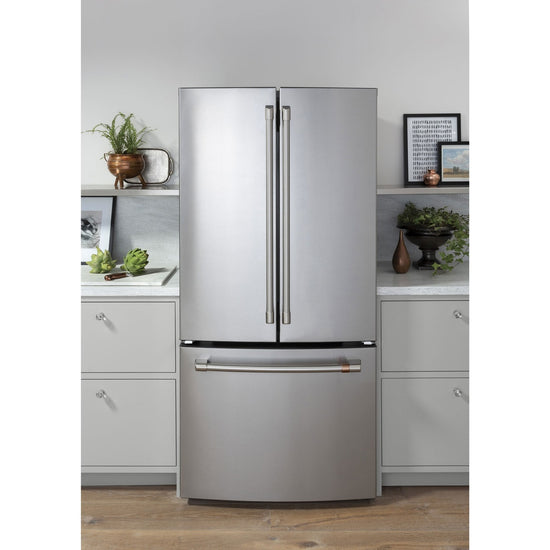Café 33 Inch 18.6 Cu. Ft. Counter-Depth French Door Refrigerator, Stainless Steel - CWE19SP2NS1