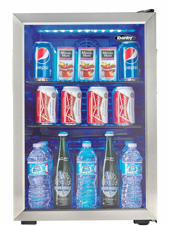 Danby 2.6 Cu. Ft. Single-Door Beverage Centre, Stainless Steel - DBC026A1BSSDB-SD