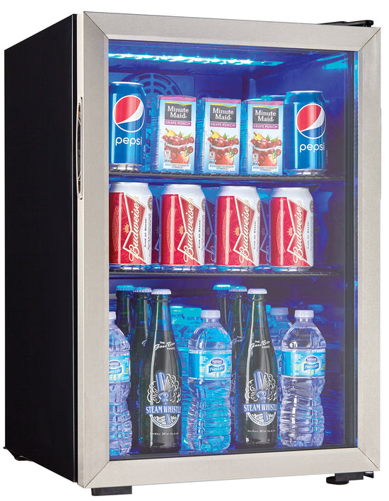 Danby 2.6 Cu. Ft. Single-Door Beverage Centre, Stainless Steel - DBC026A1BSSDB-SD