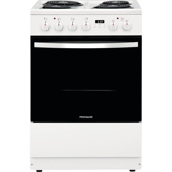 Frigidaire 24 Inch Slide-In Compact Electric Range with Convection Oven, White - FCFC241CAW