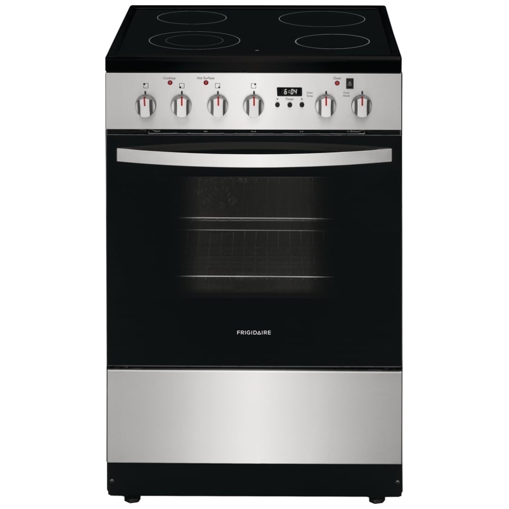 Frigidaire 24 Inch Slide-In Compact Electric Range with Convection - FCFE242CAS