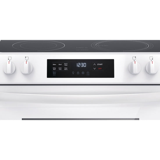 Frigidaire 30 Inch Freestanding Electric Range, 5.3 cu. ft., White - FCFE306CAW
