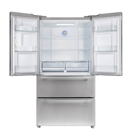 Forno Moena 36 in 19.2 Cu Ft Stainless Steel Counter-Depth French Door Refrigerator - FFRBI1820-36SB