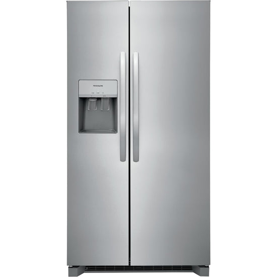 Frigidaire 36 Inch Side-by-Side Refrigerator, 25.6 Cu. Ft., Stainless Steel - FRSS26L3AF