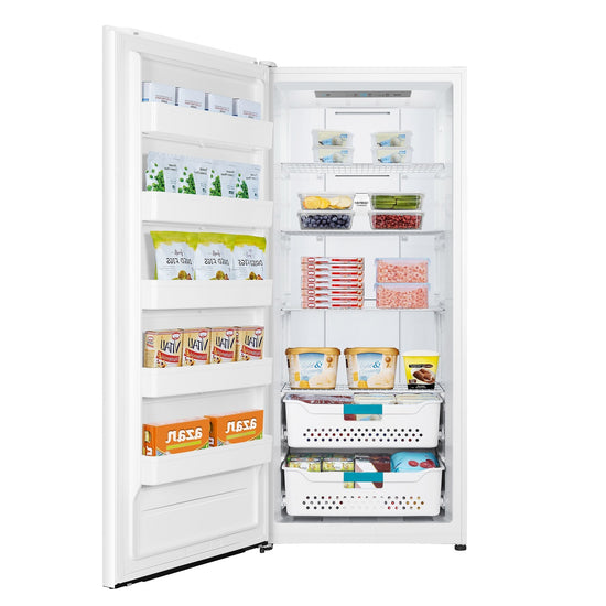 Hisense 21.2 cu ft Convertible Upright Fridge or Freezer, White - FV21C7HWE