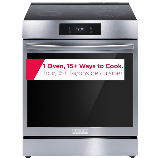 Frigidaire Gallery 30" Slide-In Induction Range, Smudge-Proof Stainless - GCFI306CBF