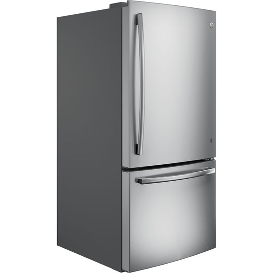 GE 30 Inch Bottom Freezer Refrigerator, 20.9 cu. ft., Stainless Steel - GDE21DYRKFS