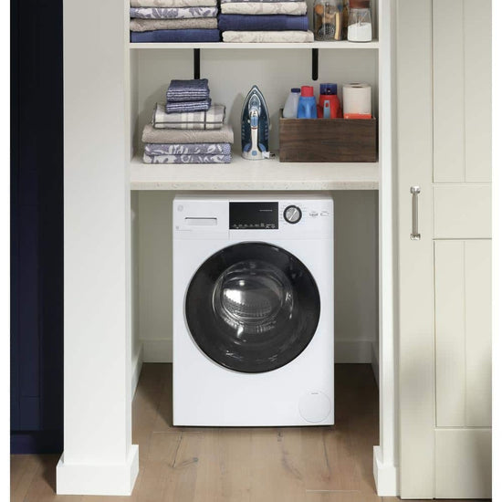 GE 2.4 cu. ft. Ventless All-in-One Washer Dryer Combo, White - GFQ14ESSNWW