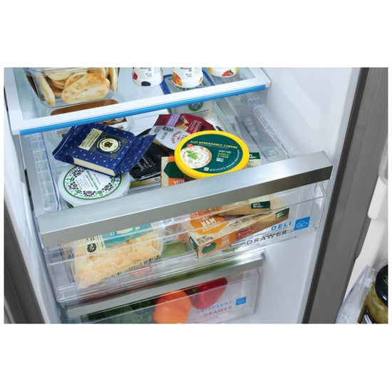 Frigidaire 36 Inch Side-by-Side Refrigerator, 26 Cu. Ft., Stainless Steel - GRSN2620AF