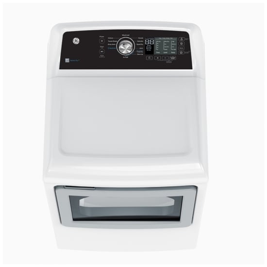 GE 7.4 cu. ft. Top Load Gas Dryer with SaniFresh Cycle, White - GTD68GBMRWS
