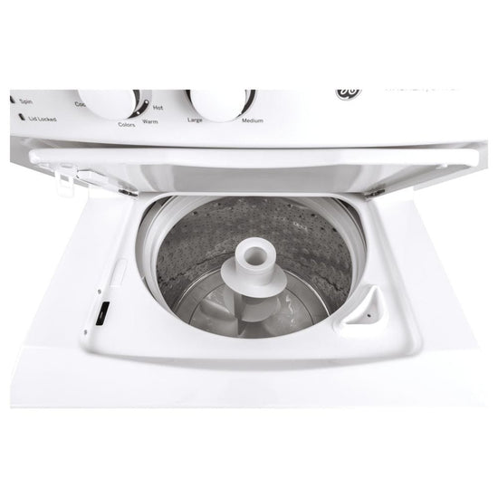 GE 27 Inch Unitized Washer 4.4 cu. ft. and Dryer 5.9 cu. ft., White - GUD27ESMMWW