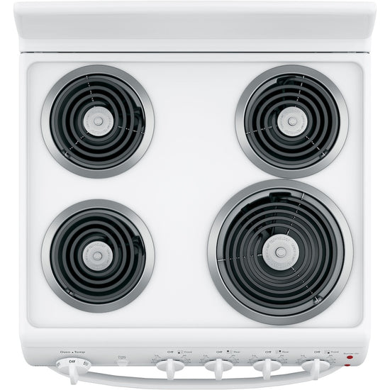 GE 24 Inch Freestanding Electric Range, White - JCAS300DMWW