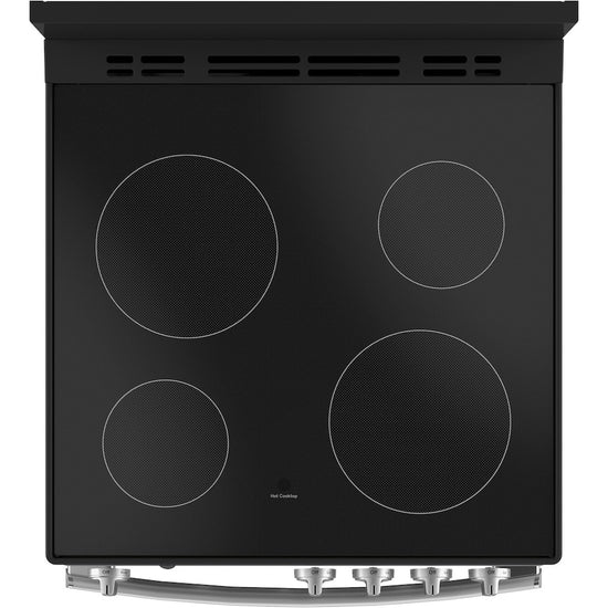 GE 24 Inch Slide-In Electric Range, Steam Clean - JCAS640RMSS