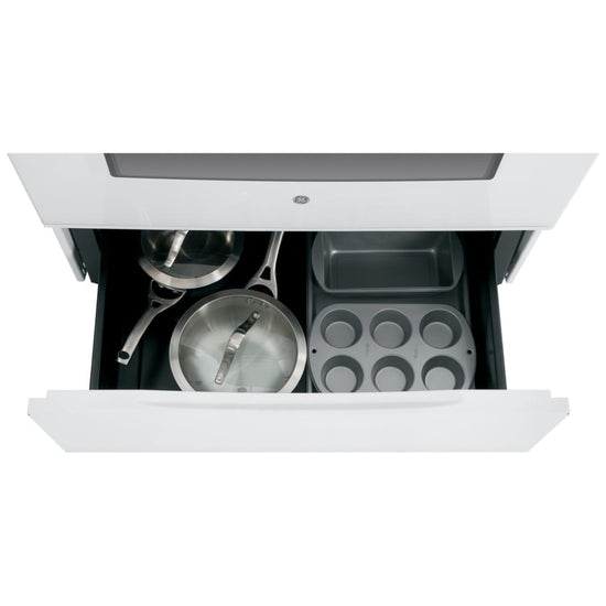GE 30 Inch Electric Range, 5.0 cu. ft., White - JCB630DKWW