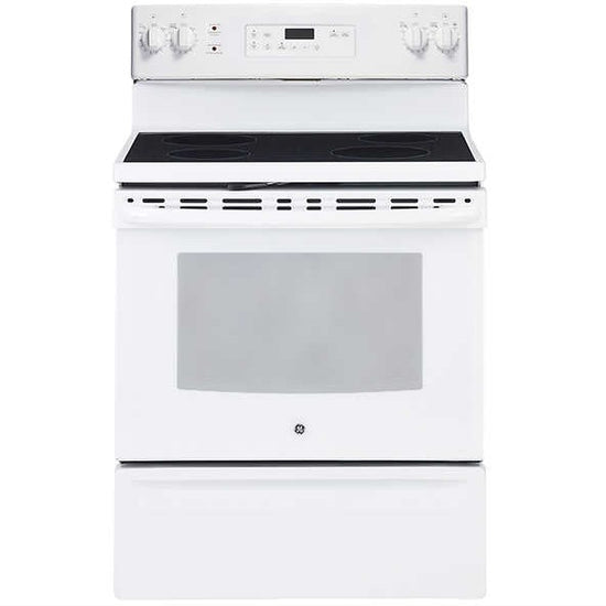 GE 30 Inch Electric Range, 5.0 cu. ft., White - JCB630DKWW