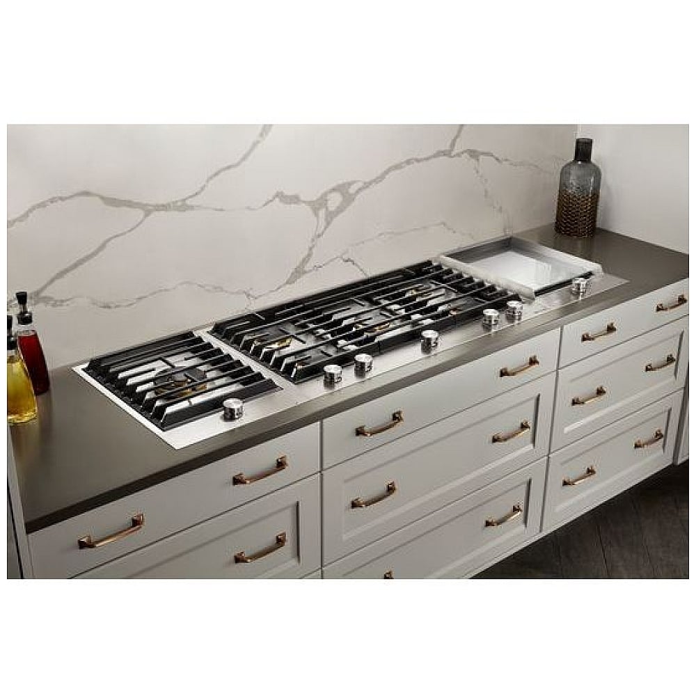 JennAir 36 Inch Gas Cooktop, 5 Burners, Stainless Steel - JGC3536GS